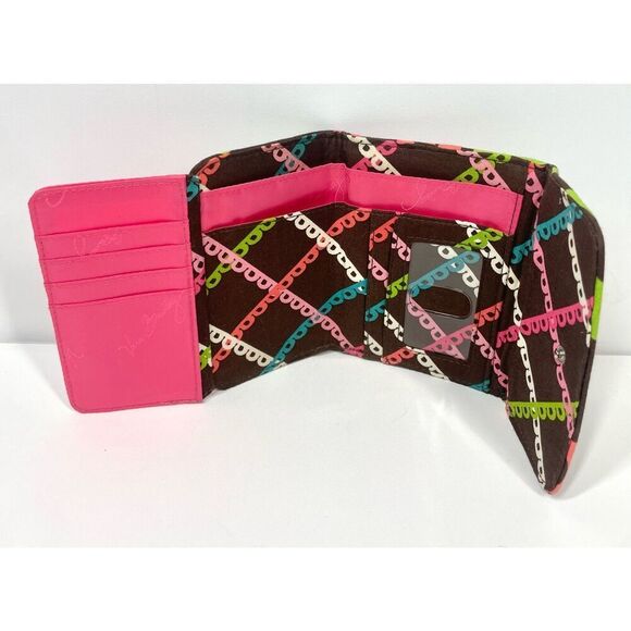 Vera Bradley LOLA Trifold Euro Quilted Fabric Wallet - Picture 3 of 4